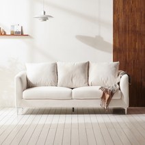 블랑누보 델리 천소파 3인용 원룸쇼파 패브릭 모던 디자인 소파, 아이보리