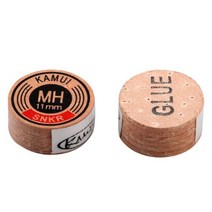 오리지널 일본 카무이 팁 11mm/14mm 팁 6/8 레이어 풀 큐 스누커 H/M/S/SS 경도 1 피스 당구 액세서리, yellow-MH-11mm