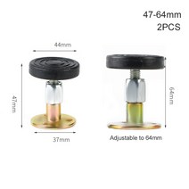 성인벙커침대 낮은벙커침대 어른2층침대 벙커형침대 2개 조정 가능한 스레드 침대 프레임 홀더 떨림 방지, 02 47-64mm