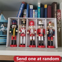 호두까기 호두망치 호두까기인형 1Pc Nutcracker Doll Soldier Toy Children's Christmas Gift Holiday, [01] 12cm randomly 1pc