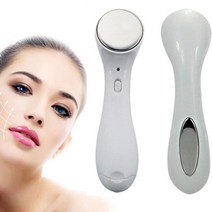 ems 페이셜 마사지 이온토포레시스 뷰티 디바이스 주름 제거 스킨 타이트닝 핫 쿨 트리트먼트 스킨 뷰티 디바이스, 1 개 흰색
