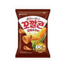 롯데 인간사료 스낵바 봉지 과자 꼬칼콘 군옥수수맛 134g 3봉 사무실다과 홈파티 1, 10개