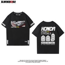 셔츠 혼다 개조 type 적당한 시빅 이니셜 D자동차 단소, T04-XL, C29-블랙 8