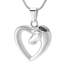 반려동물유골함 화장 쥬얼리 크랩 Urn 목걸이 유골 기념 인간/애완 동물 Ashs, [02] Silver, [02] Pendant with chain
