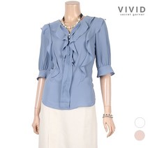 VIVID SG VIVID SG 진주장식 러플 블라우스 VS024004
