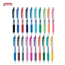 제브라 사라사클립 젤잉크펜 0.1 0.3 0.4 0.5 0.7 20컬러, 0.4mm-코발트블루