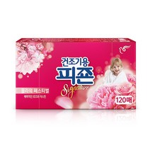 피죤 건조기용 드라이시트 플라워페스티벌 120p, 2개