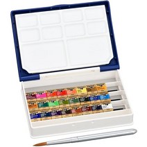 일본 Holbein 홀바인 고체 수채화 24색 세트 PN697, 12색상개, 24컬러 세트g, 5ml