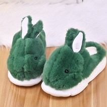 보아털블로퍼 토끼털 윈터뮬 부클레 퍼 큰토끼 슬리퍼 여성용 모피 뮬 슬라이드 따뜻하고 재미 있는 집 신