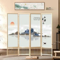 제사용 병풍 제사 차례 파티션 그림 식당 고급 4폭 6폭, 높이 2m x 너비 0.5m 4개
