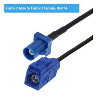 샤크 gps 안테나 Blue Fakra C RAL 5005 Male Female RG174 케이블 GPS 연장 코드 RF 동축 피그 테일 자동차 텔레매틱스 네비게이션, Fakra C M to F_0.15M
