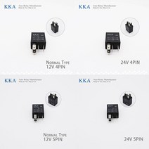 자동차 컨버터 인버터 퓨즈 포함 릴레이 모터 보트 12V 24V 4 핀 5 40A 80A, 23.30A Mini Relay - 24V 4Pin w, 1개