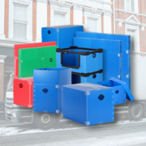 PP 단프라 이사박스 대형 중형 소형 이삿짐 회사 서류 우체국 택배용 구입 수납 파란 컬러 리빙박스, 2호 초록