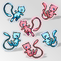 디폼블럭 포켓몬 몬스터 포켓 친구 캐릭터 도안 패키지 뮤 에스퍼, 포켓515M1. 뮤 에스퍼1