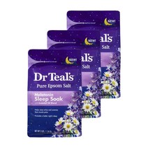 닥터틸즈 퓨어 엡솜 솔트 멜라토닌 슬립 소크, 3개, 1.36kg