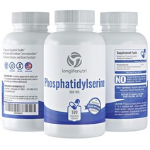 롱라이프뉴트리 LongLifeNutri 포스파티딜세린 PhosphatidylSerine 500mg 베지캡슐 180정, 1개