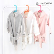 와이즈마마 무형광 순면 유아동 후드 목욕가운 & 샤워 가운 비치가운, 화이트(펭귄)