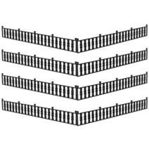 디자인휀스 메쉬휀스 EGI 가드레일 미니 미니어처 펜스 Abs 레트로 장식 마이크로 8 개, 1.Black