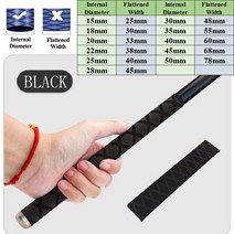 전선열수축튜브 전기튜브 투명낚시 막대에 대 한 Anti-slip 열 수축 튜브 DIY 라켓 슬리브 전기 절연 5 색, 02 Black_02 18mm_02 1M