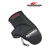 [즉시출고] 코미네 AK-085 네오프렌 웜 핸들 커버 / 오토바이 바이크 방한토시 핸들토시 겨울토시, 블랙/레드