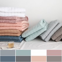 파코홈 5cm 커진 굿메이드 60수 샤틴 고밀도 면 고정밴드 침대패드SS/Q/K/LK 9color, 민트