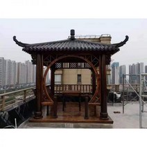 정자 팔각정자 육각정자 나무102867, 2.6m 유리 섬유 수지 타일 정자