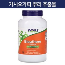 나우푸드 가시오가피 뿌리 추출물 500 mg 베지 캡슐 250 정 Eleuthero