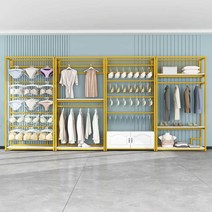 골드행거 조립식옷장 시스템행거 옷걸이 속옷 전시, 상세 페이지 참고, C형 100 높이조절가능