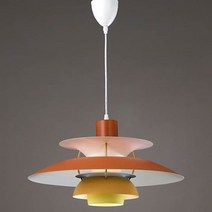 에이티 루센 미니 펜던트 식탁 조명 램프포함, 오렌지