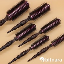 [빗나라 정품] 열판 돈모브러쉬 열전도율 UP 롤빗 헤어 볼륨 브러쉬 6종, 7호 돈모 롤브러쉬(지름 6.2cm)(+10000)