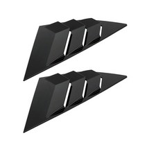 캠핑카창문 카라반창문 그늘 어닝 자동차 스타일링 후면 윈도우 루버 사이드 투이어 벤트 포드 포커스 ST RS MK3 해치백용 블라인드, 2.Black
