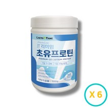 락토테미 프리미엄 초유 프로틴 500g 6통, 6개