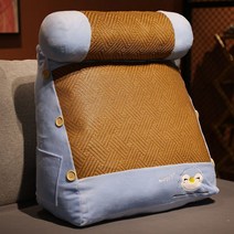 침대쿠션 빅쿠션 하토 좌석명패 통틀어 안다 허리쿠션 대형쿠션, C04-등나무돗자리 펭귄 타입 45x45x20