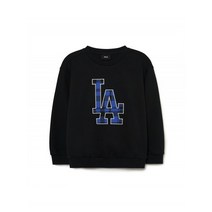 MLB KIDS 체크 맨투맨 LA (Black)