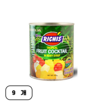 리치스 후르츠칵테일, 850g, 9개