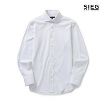 지이크 화이트 스탠다드핏 긴팔 셔츠 (PEBAA5003)