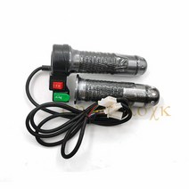 전동스쿠터 스로틀 소형전기차 12V-72V 범용 핸들 바 그립 Citycoco 전기 스쿠터 자전거용 3 단 회전 가속기 수정, [02] B