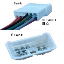 휴대용라디오 소형 라디오 HIDAKA Kobelco Sumitomo Komastu sumitomo에 대한 실시간 시계 LCD 자동차 1Din, 1.Hitachi Plug