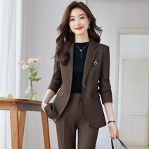 ANYOU 여성정장 여성 가을 투버튼 면접복장 정장 여성오피스룩 오피스 여성정장
