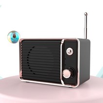 홈씨어터 홈시어터 스피커 trouvaille 귀여운 레트로 블루투스 블루투스 휴대용, 블랙 2