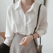 기본카라셔츠 카라넥셔츠 흰블라우스 흰색블라우스 단정한블라우스 기본셔츠 여성봄블라우스 흰색셔츠 긴팔 흰색 여자 블라우스 여성남방 흰셔츠 카라셔츠 여자셔츠 단정한셔츠