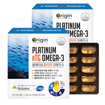오리진 알티지 오메가3 저온 초임계 rTG 멸치 엔초비오메가3 혈관건강 혈행개선 영양제 캐나다산, 1300mg, 120캡슐