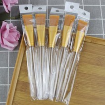 피케이몰 다용도 나일론 크림 팩 붓 마스크팩 젤 브러쉬 6P세트, 실버6P