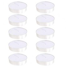 양키캔들 10pcs tealight 양초 무연 소형 경량 드립리스 왁스 파라핀 차 양초, 하얀