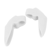 2pcs 실리콘 젤 엄지 교정기 bunion 작은 발가락 보호기 분리기 hallux valgus 손가락 직선기 발 관리 구호 패드, 씨엔, 연한 초록색