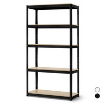 베란다수납장 아파트 다용도실정리 조립식수납장 90x40x180 5단, 상품선택:무볼트앵글90 5단 180 블랙