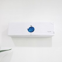 린넨 삼성 무풍 엘지 휘센 듀얼 발뮤다 스탠드 벽걸이 에어컨 선풍기 커버 보관 덮개, 에어컨커버벽걸이_고래
