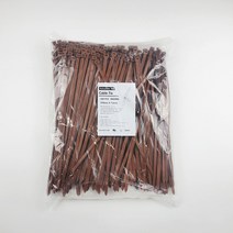 타로시 컬러 케이블타이 컴퓨터 선정리 370mm 갈색 주황 보라 핑크 1봉지(300개입), 1개