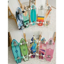 스케이트보드 서핑보드 페달프리 빅피쉬 브러쉬, 카멜(B7스프링브릿지)30인치-썸머글로우