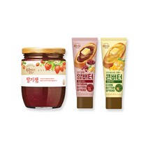 복음자리 딸기잼380g+앙버터스프레드120g+콘버터스프레드130g